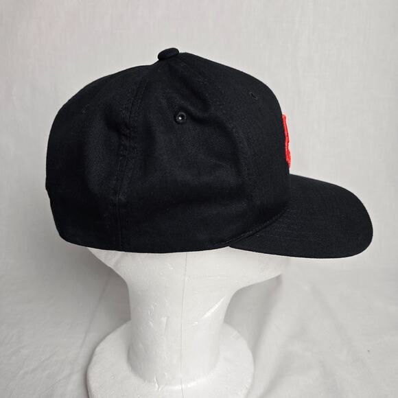 Fox Racing Trucker Hat Black Red Fox Head 100% Cotton OSFA - Picture 12 of 13